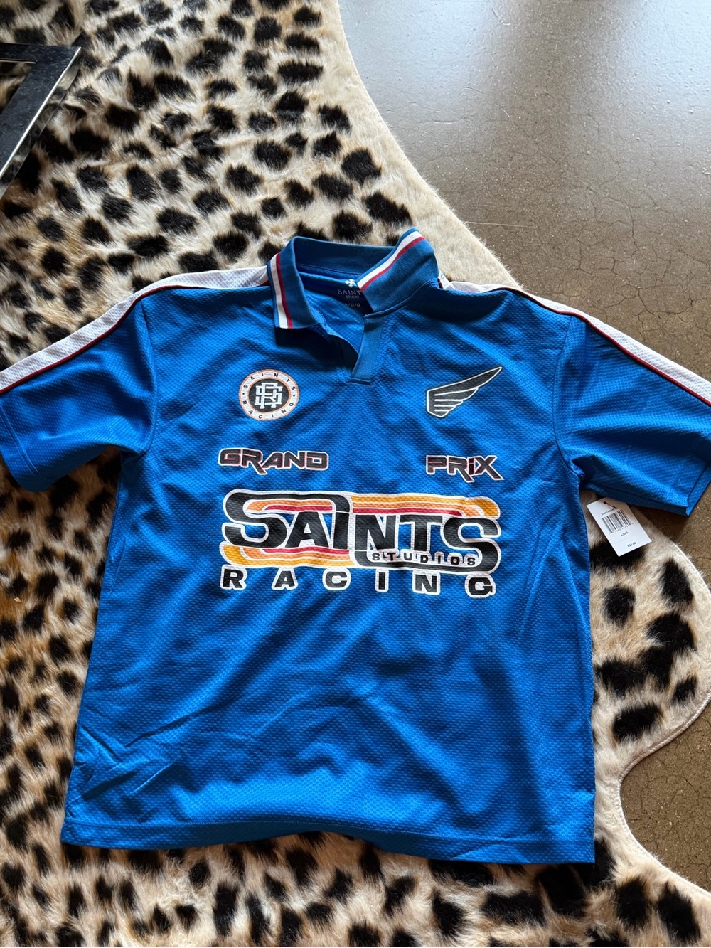 SAINTS Racing Blue Polo Shirt